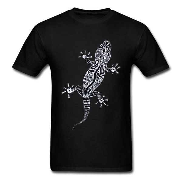 

new coming ornate lizard black stylish tattoo tribal pattern cartoon print soft & tees 3xl sport hooded sweatshirt hoodie t shirt