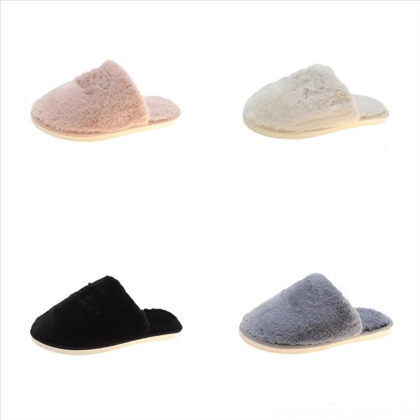 

u2ga9 winter warm mother shoes women men's home floor slipper soft plush root indoor sonic plush slippers kid bag couple slippers ladie, Black
