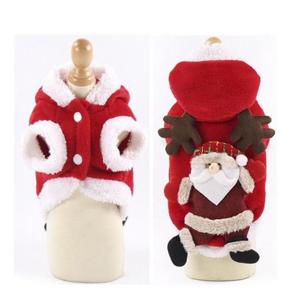 

dog apparel christmas clothes small dogs cat pet puppy cute coat hoodie winter jacket festival costume