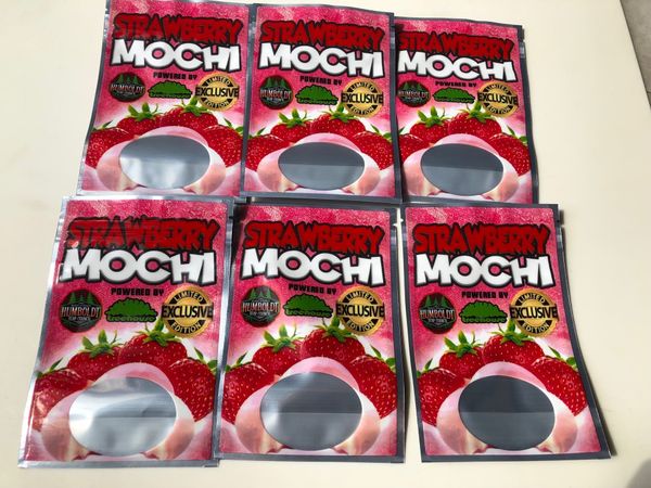 

клубничный mochi mylar label bag california 3.5-7g edibles упаковка mylar bags sqcdmw bbgargdden