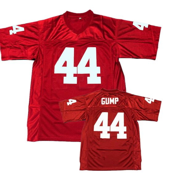 

retro forrest gump #44 tom hanks movie men's football jersey stitched red customize any name number jerseys, Black