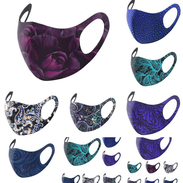 

face us blue stock masks fashion designers foreign trade style breathable ice silk multicolor printing thin section ogsm7