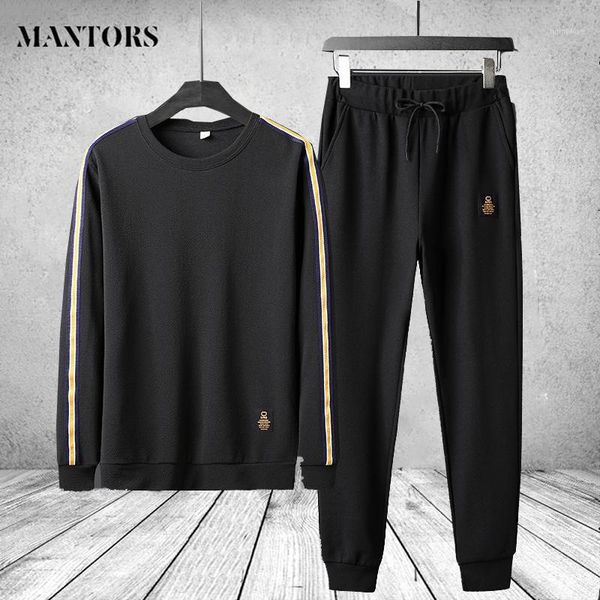 

men sweat suit set 2020 tracksuit mens spring sportswear sets brand casual hip hop two pcs hoodies+pant male trainingspak mannen1, Gray