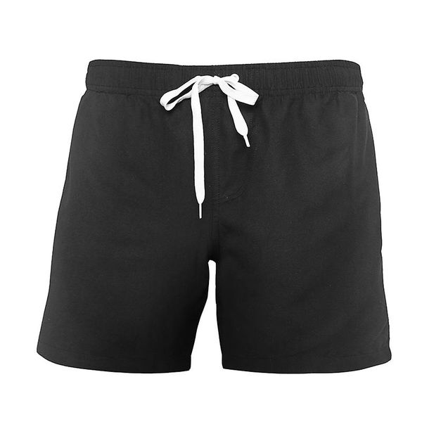 

men's shorts 2021 summer men women quick drying fitnesshort homme casual beach mens boardshorts elastic waist solid 12 color, White;black