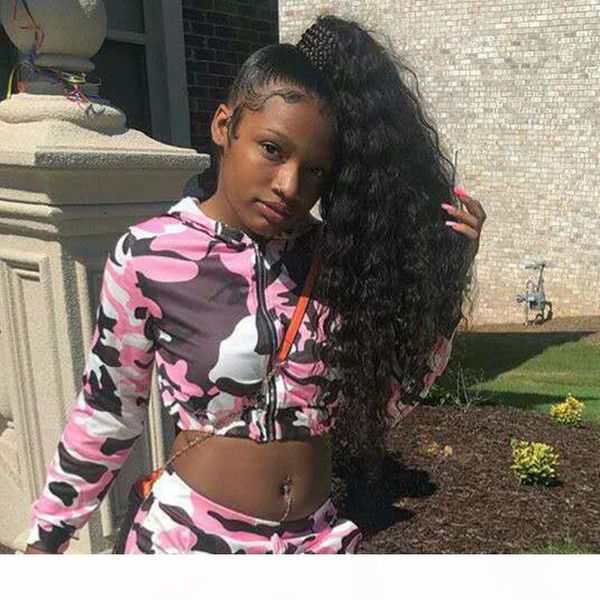

peruvian afro kinky curly 10 to 22 inch 140g natural color horsetail unprocessed remy virgin human hair ponytail, Black