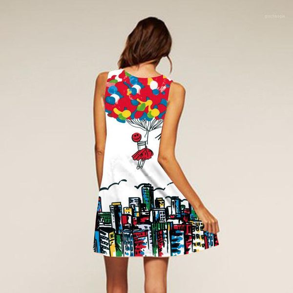 

cover-ups 2021 us and digital print crewneck dresses sell well in style loose-fitting, open-shouldered, mid-length dresses1