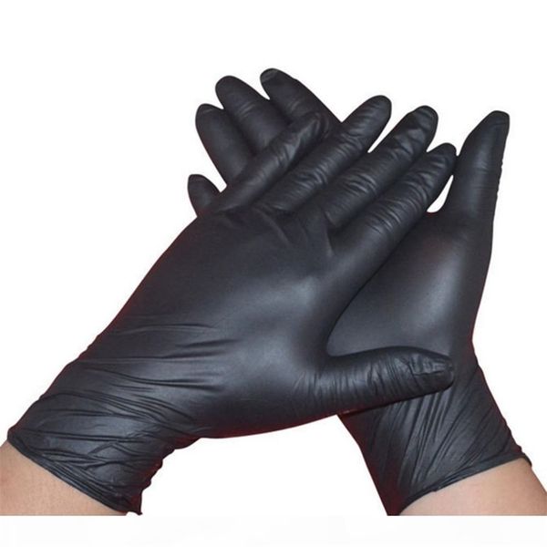 

factory2pcsfactorycnfkwashing leshp 100pcs lot disposable mechanic household cleaning black nitrile laboratory nail art anti-static