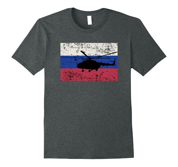 

sport 2019 men's fashion summer short sleeves cotton t-shirt patriotic mil mi-8 mi-17 havoc helicopter russian flag tee shirt
