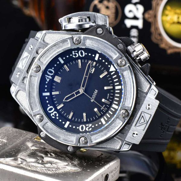 

quartz alloy case trend watch personality watch silicon tape men's watch, Slivery;brown