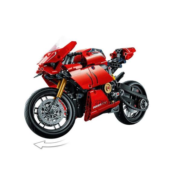 

new 646pcs motorcycle vehicle technic car set ducatiied panigale v4 r creator building blocks bricks diy kid yxlonb ly_bags