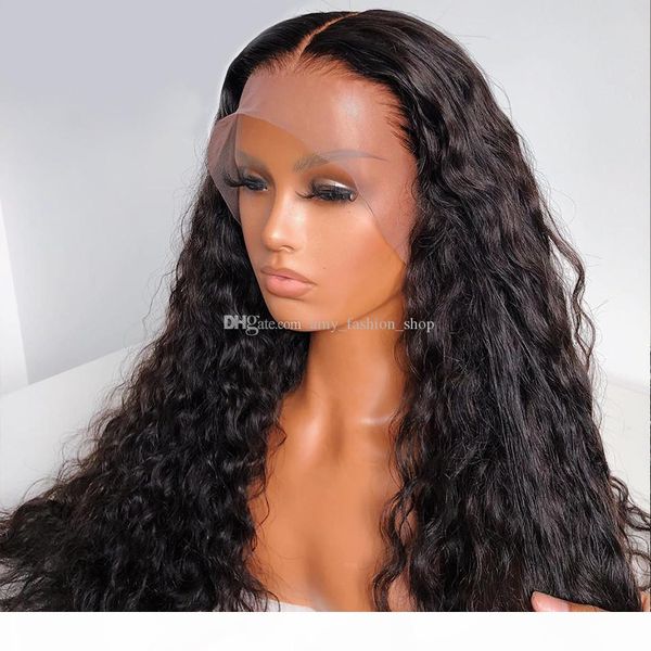

5x5 pu silk base wigs human hair natural and simple wigs with invisible knots 13x6 lace t part wig, Black;brown