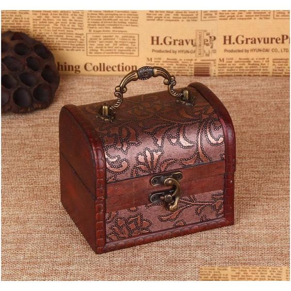 

jewelry box plywood storage case flowers pattern retro classic wooden vintage metal lock candy boxes small sqclfk bbgargden