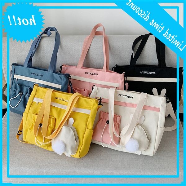 

korean version small fresh shoulder women 2020 new cartoon cute handbag leisure fashion large capacity messenger bag