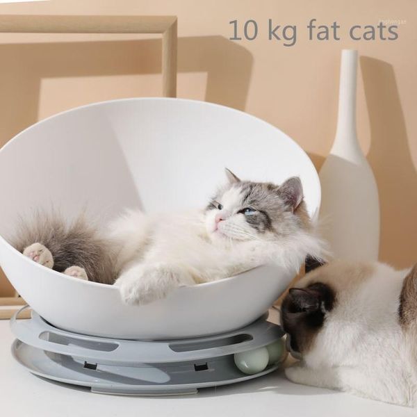 

large cat turntable semicircular cat chair single layer turntable nest bed small dog bed 10kg fat all season1
