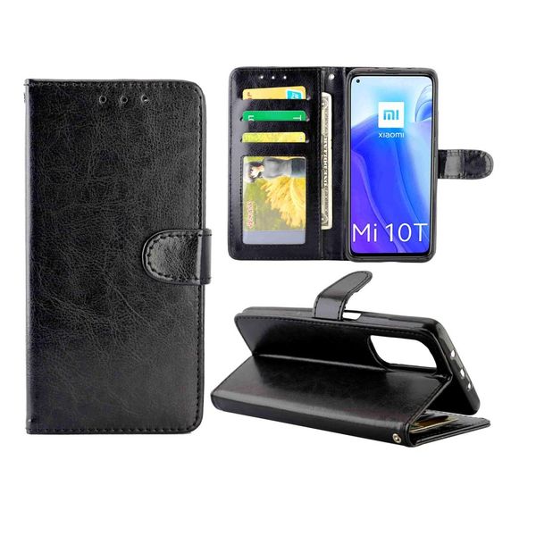 

for xiaomi mi10t 5g10t pro 5g crazy horse texture leather horizontal flip protective case with holder card slots wallet p frame