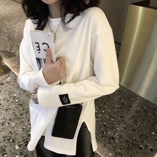 

t6727 боковой сплит маркировка буквы t, White