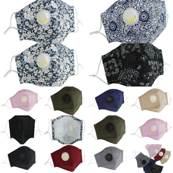 

mask new reusable protective valve anti-dust 2020 pm2.5 cotton face masks cloth washable mans womans 11