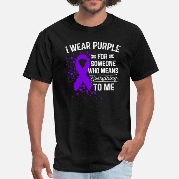 

i wear purple - awareness purple ribbon gift designers graphic t shirt crewneck retro sports tracksuit hoodie sweatshirt