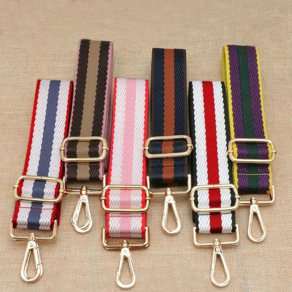 

bag parts & accessories wide 3.8cm strap nylon fabric cotton thread contrast color shoulder single adjustable 82~1501, Black