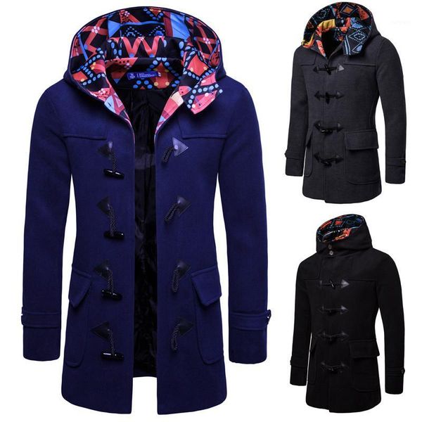 

fashion overcoat new solid trench coat men trench coat men size clothes solid winter good quality double breasted long sleeve1, Black