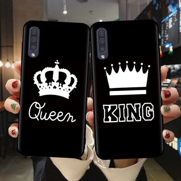 

samsung cartoon silicone cover, king and queen dign silicone cover of samsung a10, a20, a30, a40, a50, a70, a41, a71, a6, a7, a8, a9 p