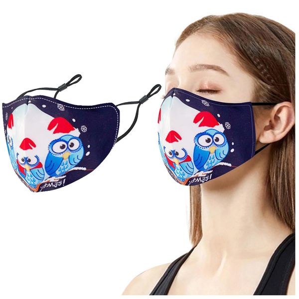 

owl print masks christmas cover stretchy cat mask reusable washable safety breathable mask mondkapjes wasbaar 127 sqcwrr
