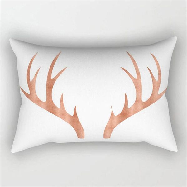 

30x50см геометрический бросок подушка для подушки розовое золото розовая подушка крышка дома диван декоративные подушки из хлопка полиэстер