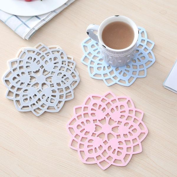 

creative lacework silicone table mats individual table placemat tableware coasters drink coaster creative lacework fashionmia sale wmtpkz