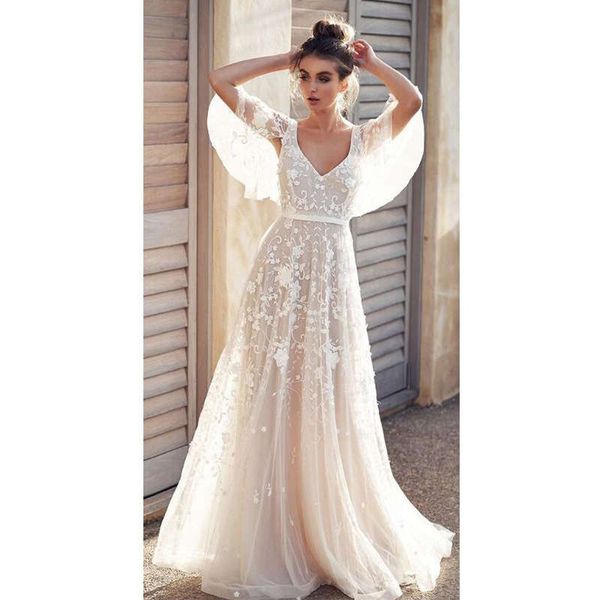 

2019 new lace v-neck open back dress, Black;gray