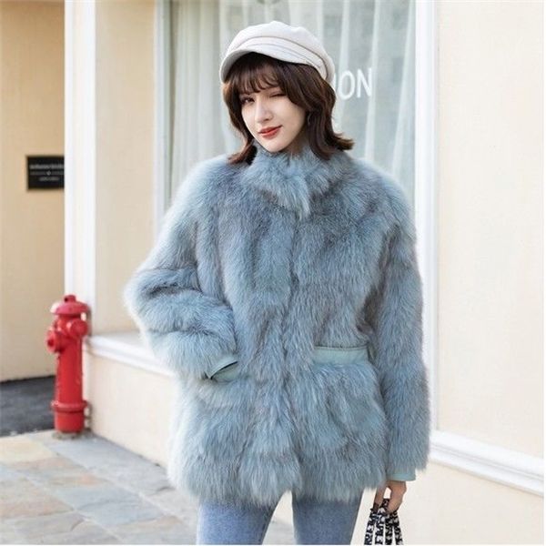 

bella philosophy wonder 2020 new winter faux fur coat vintage female solid long sleeve causal warm thick korean style outwearsx1016, Black;brown