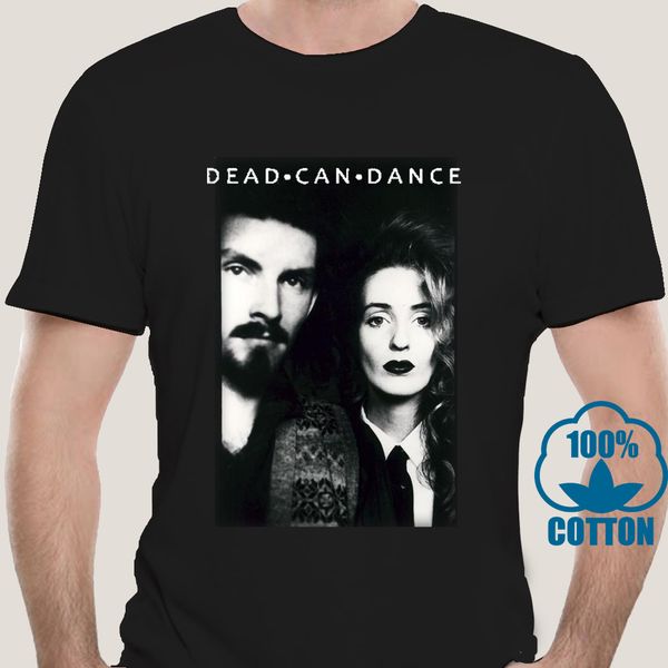 

3820a dead can dance vintage black 1980s 80s goth reprint fashion cool print novelty dress sport hooded sweatshirt hoodie t shirt