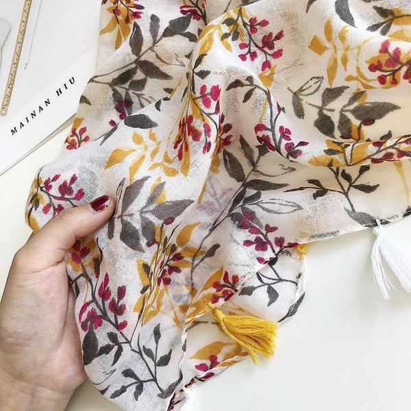 

autumn winter cotton and linen scarf large sea fringed scarf sunscreen shawl female korean version bufandas invierno mujer wmtzyn bdesybag, Blue;gray