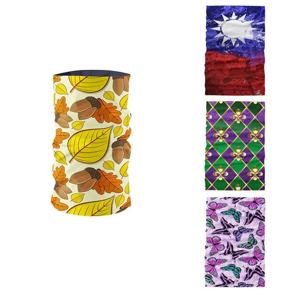 

tube neck ring headwear 3d seamless mask magic fashion leaves hijab sports scarf bandana printed microfiber tubular bbygoe bdehome, Black