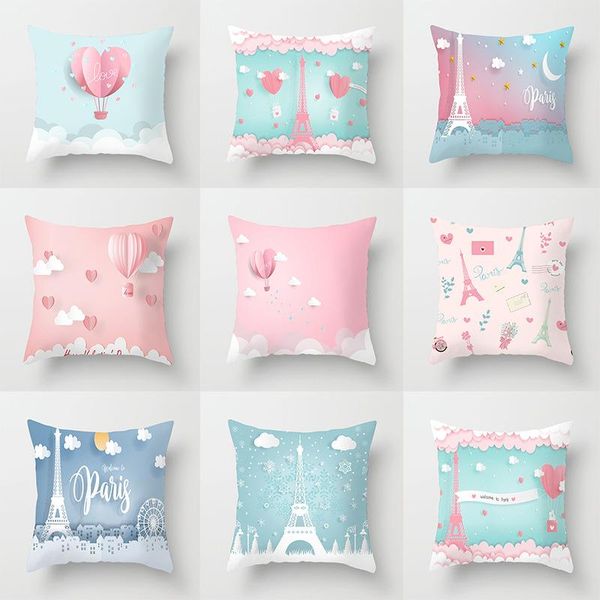 

cushion/decorative pillow air balloon pillowcase for cartoon valentine's day car sofa cushion cover chair holiday home decoration 45*45