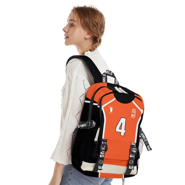 

anime haikyuu backpack student zipper bag school backpack backbags teen college bags teens boys girls women men 3d printed c0125