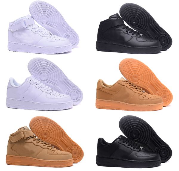 

2021 new forces men women low cut one 1 shoes all white black dunk forced 1s sports shoes classic af fly trainers high knit sneakers