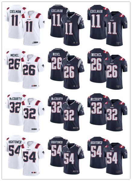 

mens womens youth new englands patriots 54 dont'a hightower 11 julian edelman 26 sony michel 32 devin mccourty jerseys, Black;red