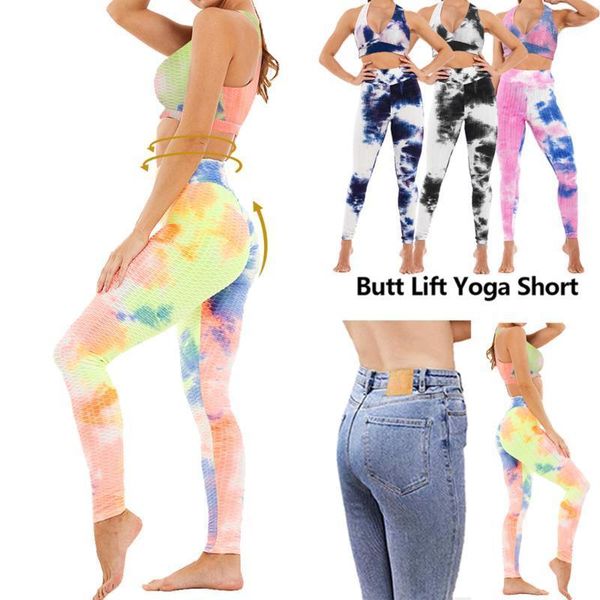 

3d sexytie dye sports bra set fitness women workout quick dry running push up gym fitness bras running sportswear set1, White