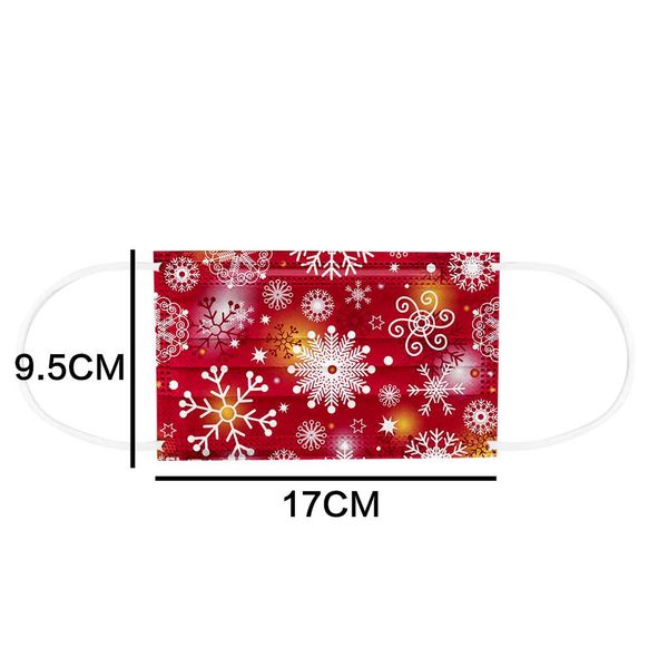 

10 30 100pc disposable non woven 3 layer face mask christmas breathable mask with elastic earband breathable mouth mask d4 wmtwqh