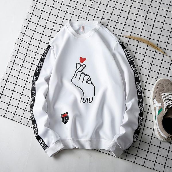 

new womens/mens funny love printing casual sweatshirt hoodies1, Black