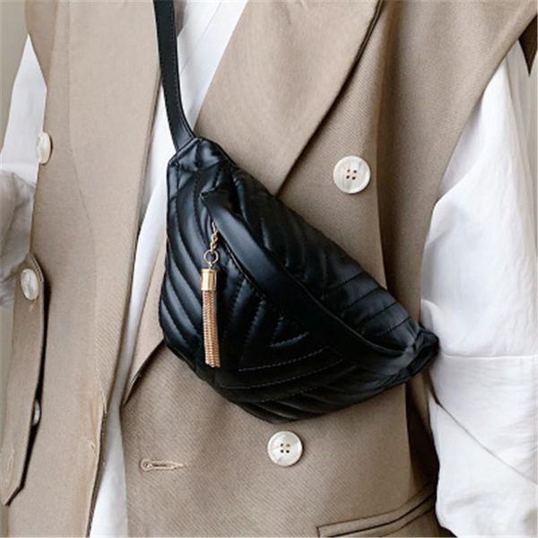 

solid color v-stitch crossbody bags for women 2020 tassel shoulder messenger bag fashion female handbags and purses bolso mujer