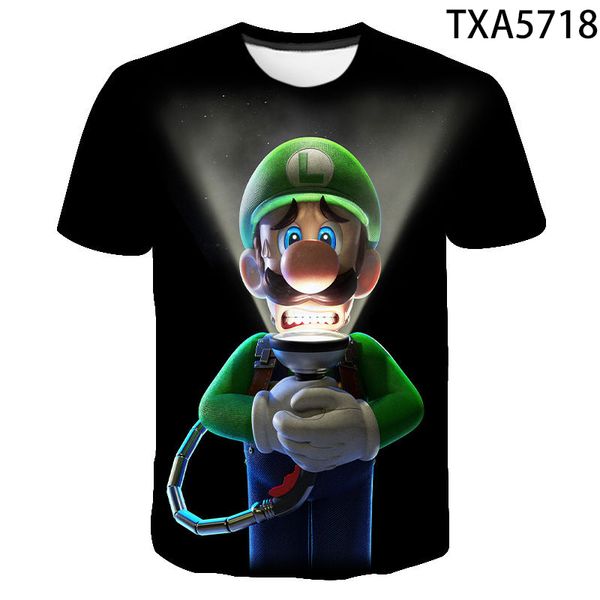 

boy girl luigis mansion cool 3d print shirts horror graphic comics men clothing