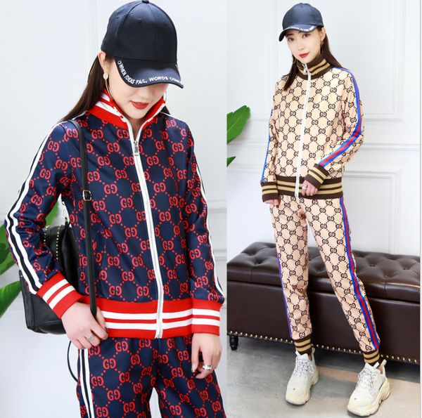 

ladies suit autumn and winter long-sleeved sweater trousers c1103, Gray