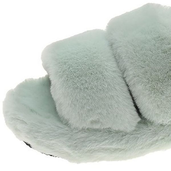 

cootelili woman slippers winter shoes for women home slippers faux fur slippers 3cm heel  colors basic womens shoes size 36-41 x1020, Black