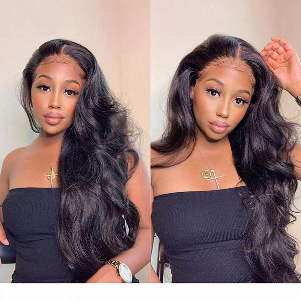 

deep part 13x6x1 lace front human hair wigs for women bosy wave glueless brazilian remy pre plucked bleached knots, Black;brown