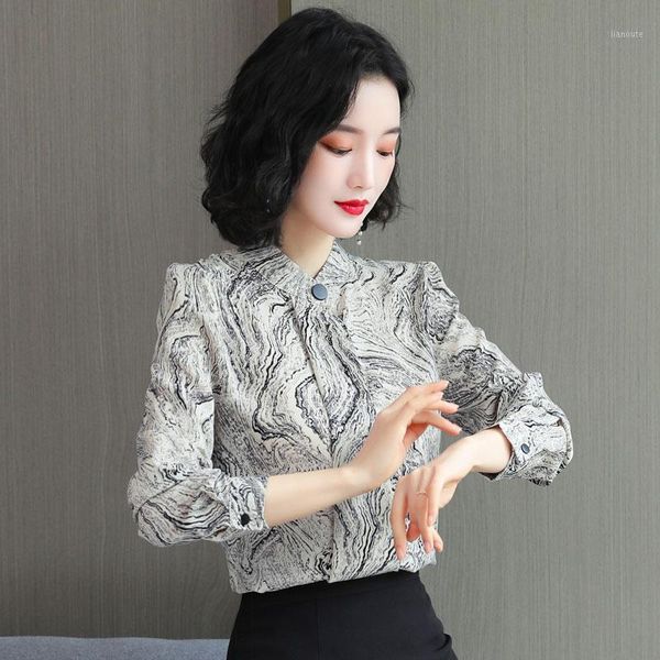 

women's blouse shirt clothing long sleeve fashion shirt 2021 winter clothing women 1, White