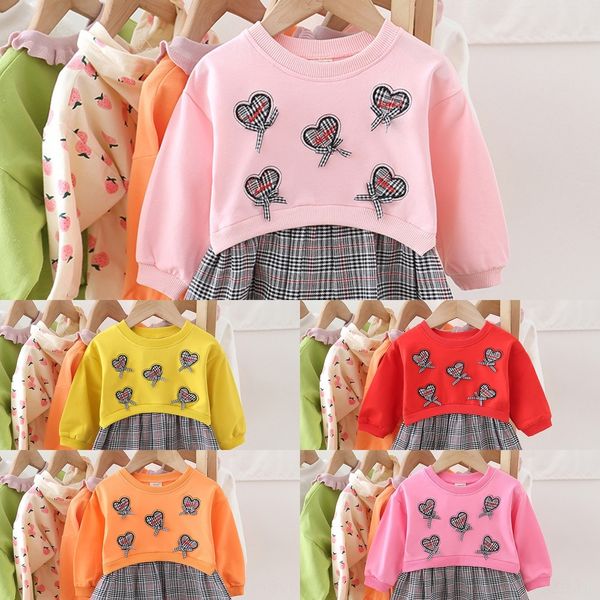 

urzkd девушки одеваются 2020 детей в возрасте клетчатого прострочки сращивания сращивание юбку 1-3 лет новой иностранного стиля круглой юбке, Black;gray