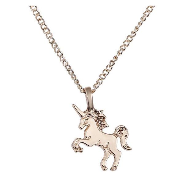 

new golden silver horse pendant necklace alloy chain pendant chocker necklace with card wholesale jewelry sqctwa dh_seller2010