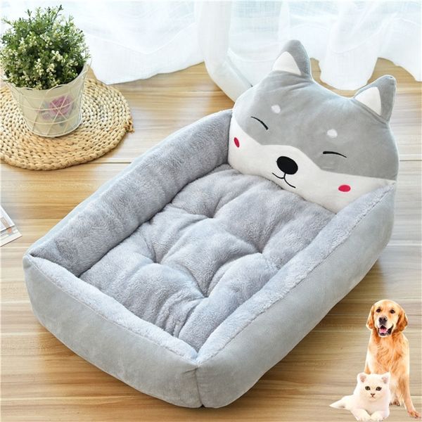 Letto carino animale a forma di cartone animato per cani di grossa taglia Pet Divano Canile Cat House Dog Pad Teddy Mats Grande coperta Forniture 201223