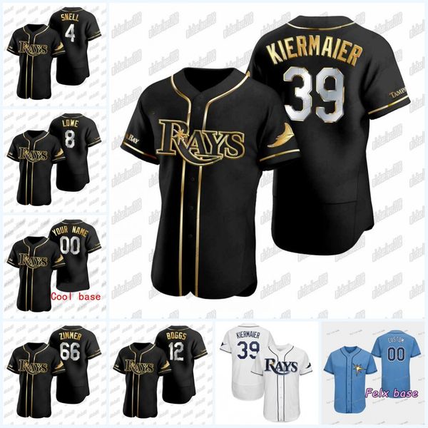 

kevin kiermaier tampa bay 2020 black gold edition brandon lowe wade boggs michael brosseau michael perez mike zunino don zimmer joey wendle, Blue;black
